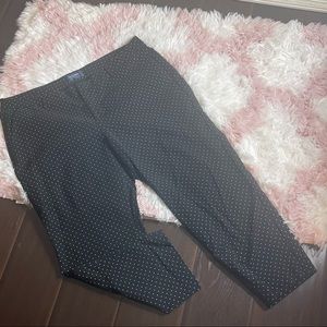 Old Navy Harper Mid rise Polka Dot Black Pants Women's Plus Size 16R